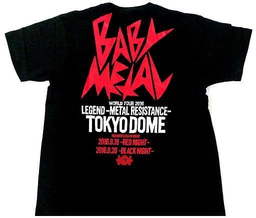 駿河屋 -<中古>BABYMETAL TOKYO DOME MEMORIAL R×C Tシャツ ブラック ...
