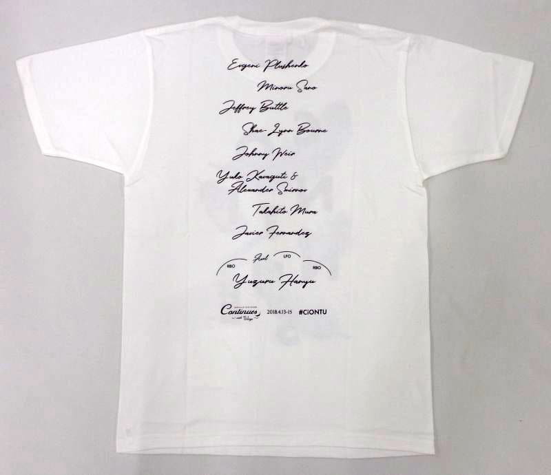 T-ポイント5倍】 羽生結弦 continues ホワイト Sサイズ Tシャツ wings