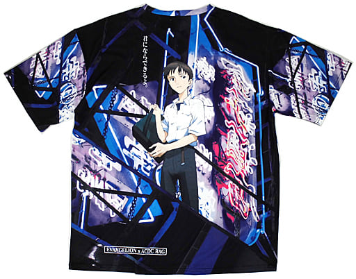 駿河屋 -<中古>渚カヲル&碇シンジ Tシャツ ブルー×ブラック
