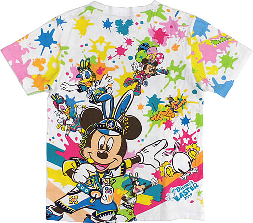 駿河屋 -<中古>うさたま(カラフルペイント) Tシャツ ホワイト Sサイズ