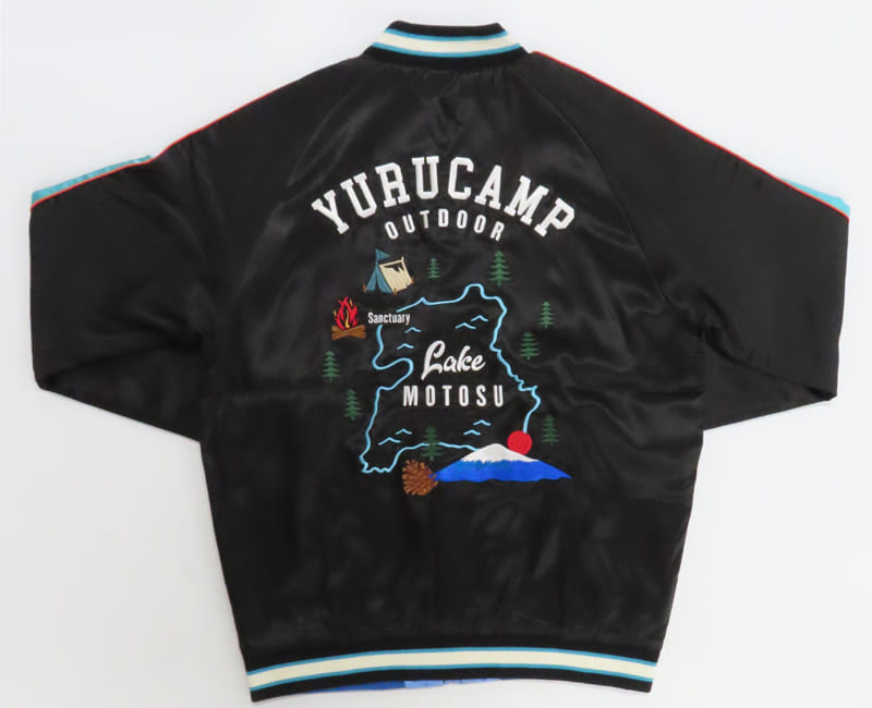 駿河屋 -<中古>集合 MOTOSUスカジャン ブラック×ブルー XLサイズ