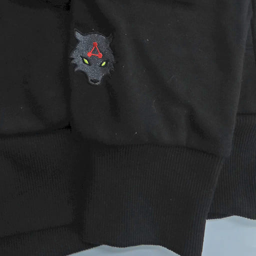 駿河屋 -<中古>伏黒恵の玉犬 パーカー ホワイト×ブラック Mサイズ