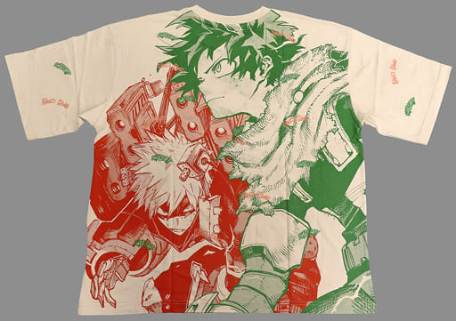 ヒロアカ Tシャツ WJオリジナル アナザーVer. 爆豪 緑谷 Lサイズ相当