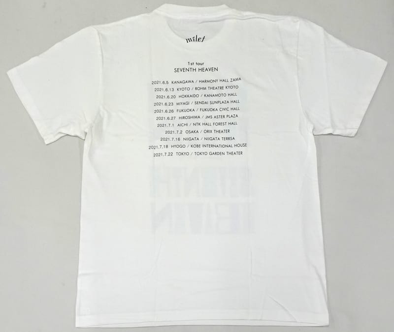 駿河屋 -<中古>milet SEVENTH HEAVEN Tシャツ ホワイト XLサイズ