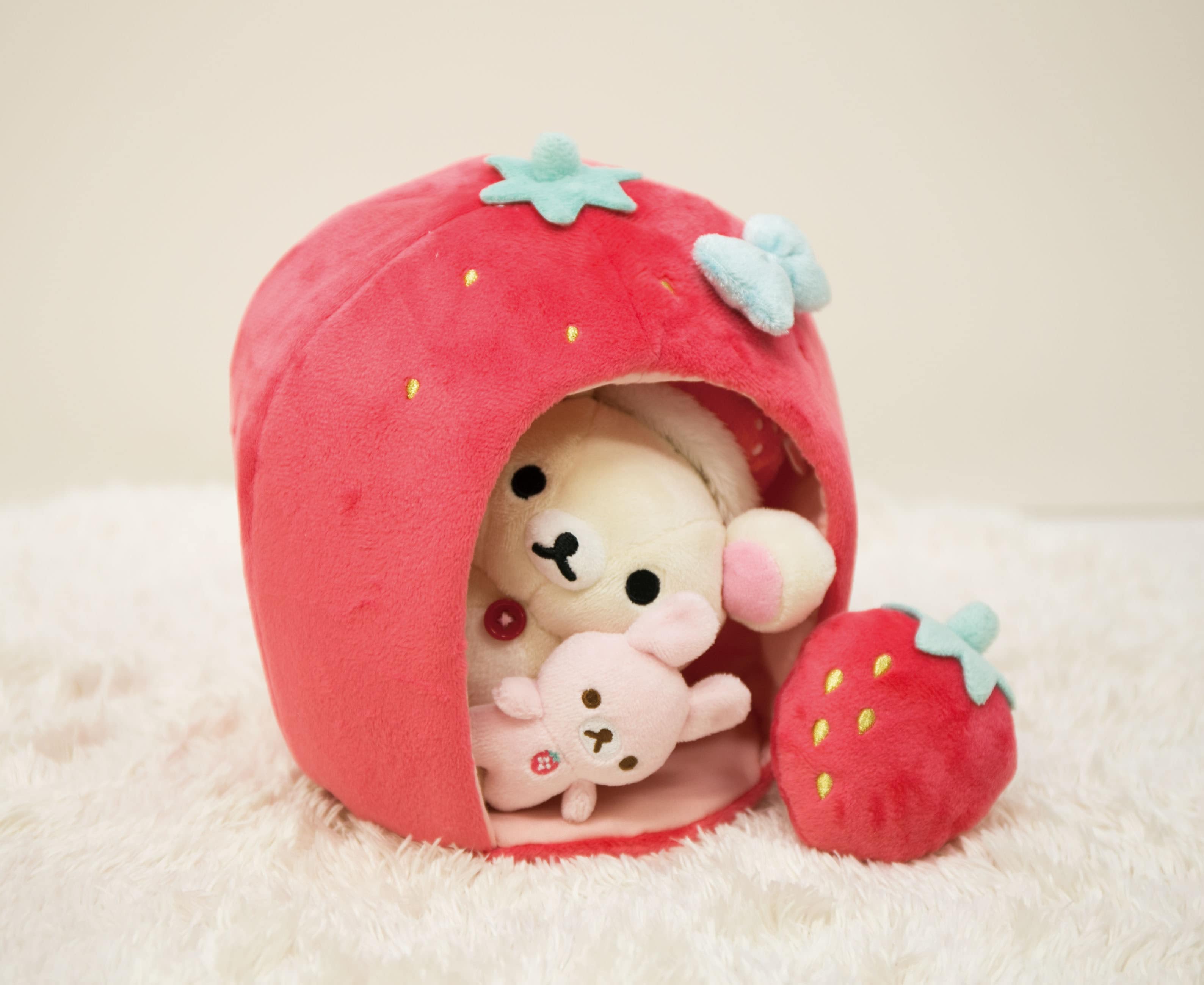 駿河屋 -<新品/中古>コリラックマいちご生活セット ぬいぐるみ 駿河屋 -<新品/中古>コリラックマいちご生活セット ぬいぐるみ