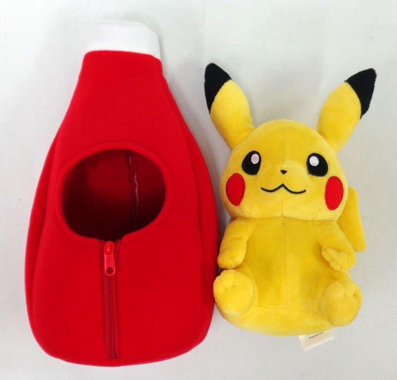 駿河屋 中古 ねぶくろピカチュウ ぬいぐるみ ポケットモンスター ケチャップにムチュウ ポケモンキャンペーン17当選品 ぬいぐるみ