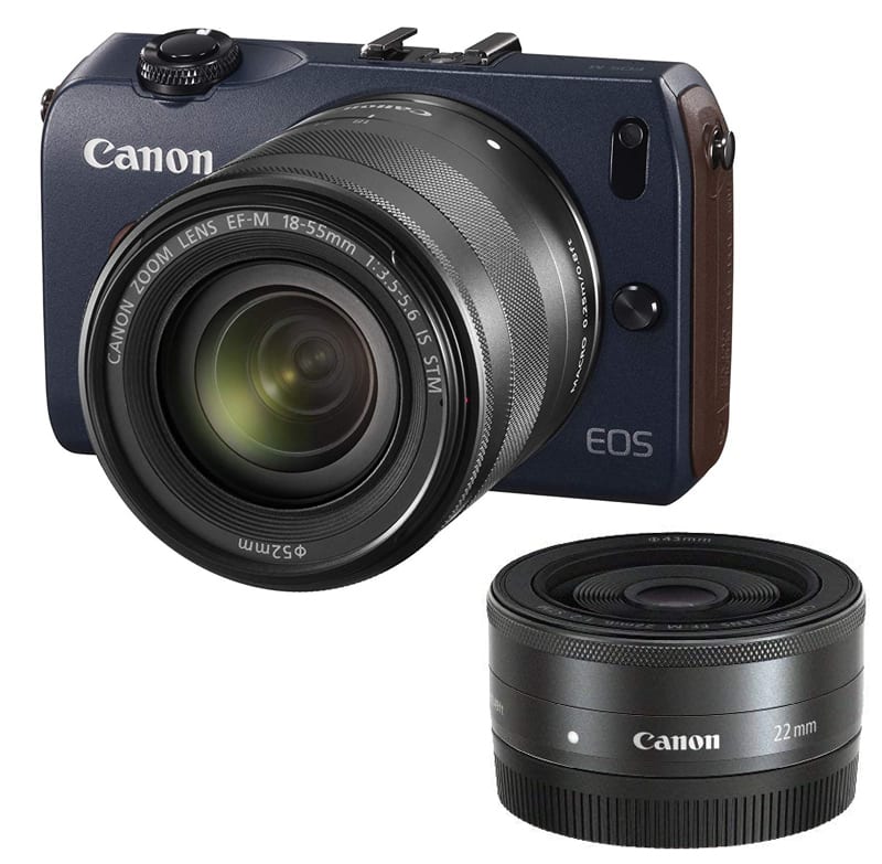 駿河屋 -<中古>Canon ミラーレスカメラ EOS M ダブルレンズキット 1800