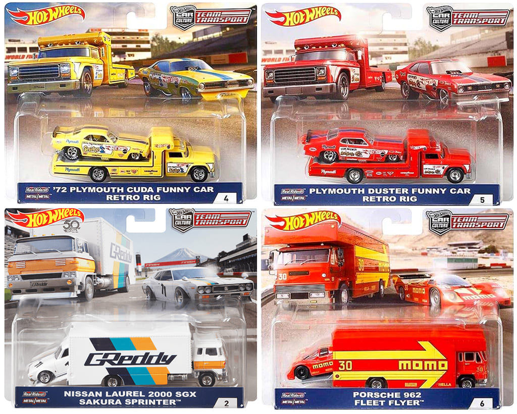 駿河屋 -<新品/中古>1/64 Hot Wheels TEAM TRANSPORT Bアソート(4個 ...