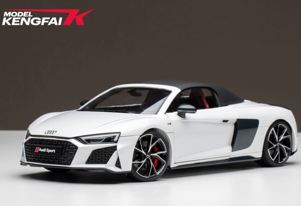 駿河屋 -<新品/中古>1/18 Audi 2021 R8 Spyder(ホワイト) [TK-KF035-1