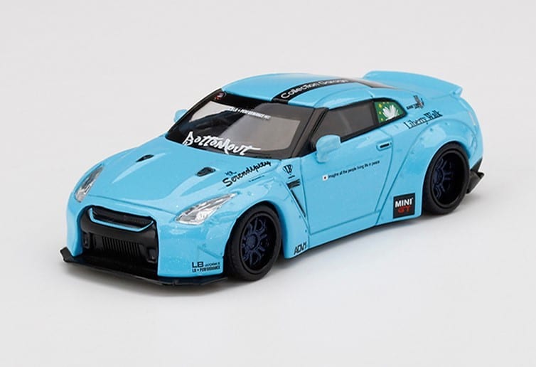 1/64 ミニカー MINI GT LBWK  GT-R R35 マットグレー