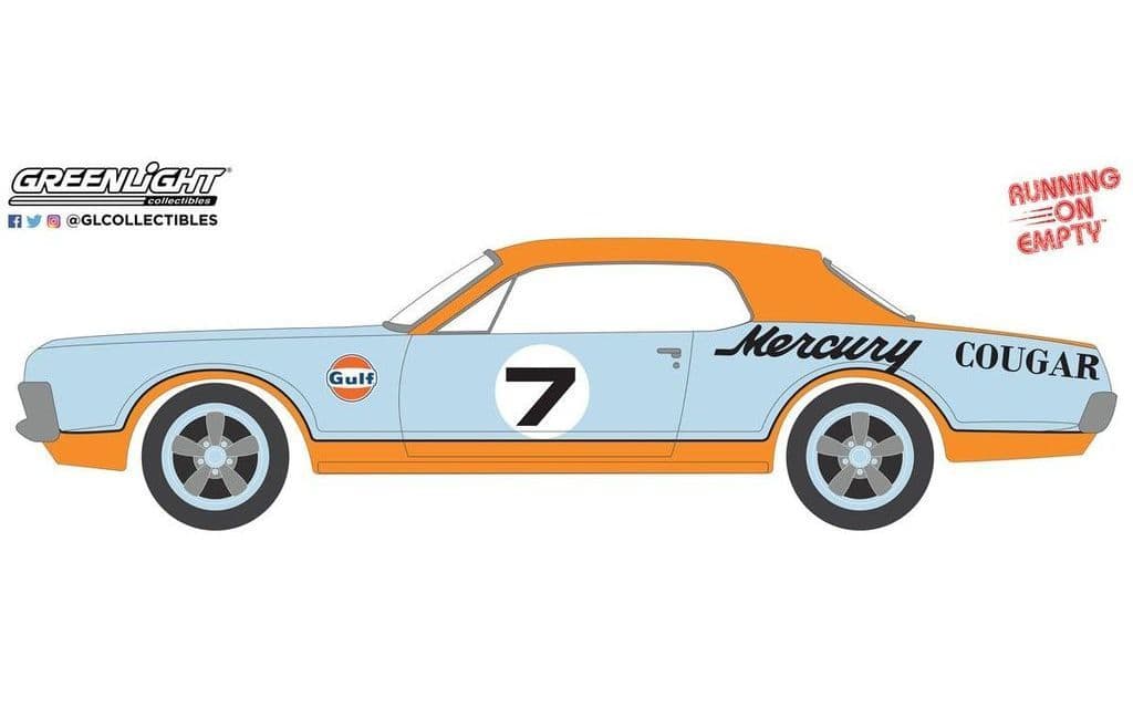 駿河屋 -<中古>1/64 1967 Mercury Cougar XR7 Trans Am Racer - Gulf