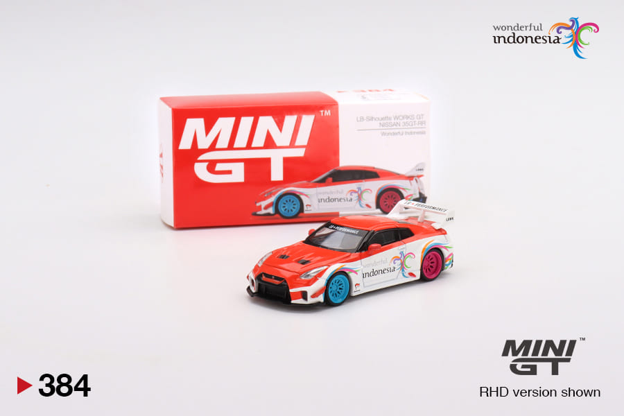 駿河屋 -<新品/中古>1/64 LB-Silhouette WORKS GT Nissan 35GT-RR バージョン1 Wonderful  Indonesia インドネシア限定 「ミニGTシリーズ」 [MGT00384-R]（モデルカー）