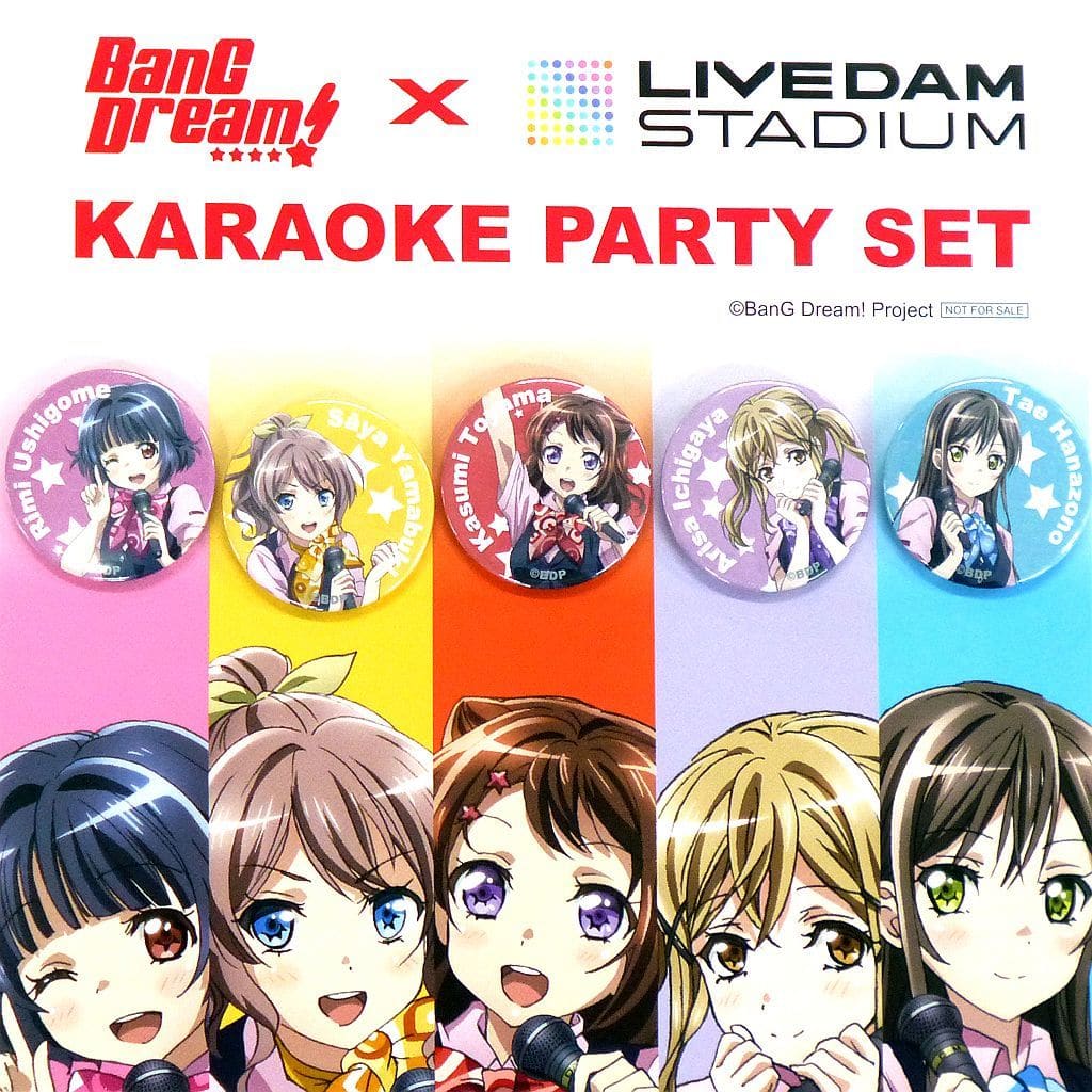 Poppin'Party オリジナル缶バッジ5個セット 「BanG Dream!」×「ビッグ