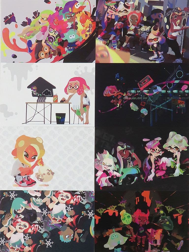 中古雑貨 全5種セット 「SQUID or OCTO Splatoon(スプラトゥーン) クツ