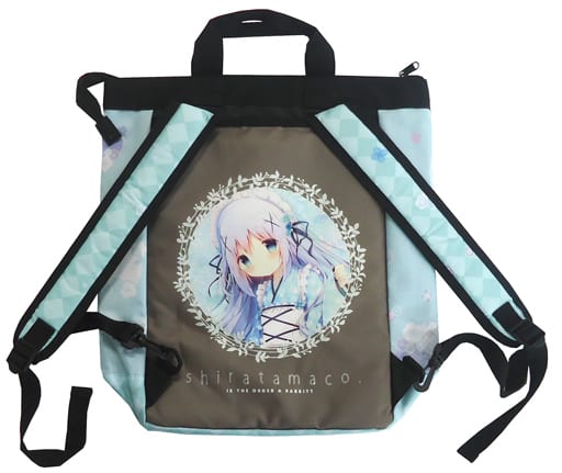 【ご注文はうさぎですか?】和カフェチノちゃんトートリュック(しらたま) C94/しらたまこ 【ご注文はうさぎですか?】和カフェチノちゃんトートリュック(しらたま) C94/しらたまこ