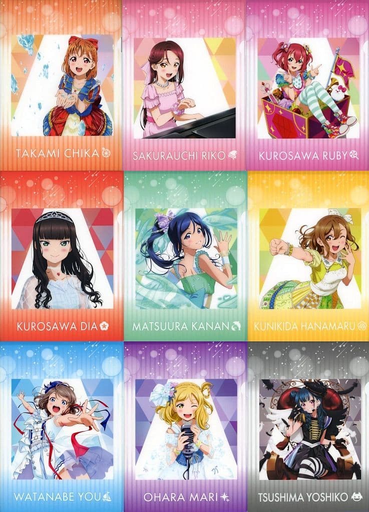駿河屋 -<中古>全9種セット A4クリアファイル 「CD ラブライブ