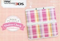 駿河屋 中古 Newニンテンドー3ds本体 きせかえプレートパック マドラスチェック ニンテンドー3ds