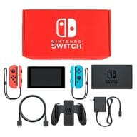 Nintendo Switch本体 カラーカスタマイズ /Joy-Con(L)ネオンレッド(R)ネオンブルー/Joy-Conストラップ(L)ネオンレッド(R)ネオンブルー