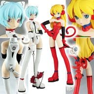 駿河屋 中古 綾波レイ 惣流 アスカ ラングレー ぐりむろっく ミックスエディション 再販版 新世紀エヴァンゲリオン 塗装済み完成品 フィギュア