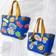 駿河屋 中古 ミッキー ミニー ダッフィー シェリーメイ トートバッグ 青ver ミッキーとダッフィーのスプリングヴォヤッジ12 東京 ディズニーリゾート限定 バック 袋類