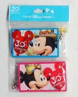 駿河屋 中古 ミッキー ミニー パスケース2個セット 東京ディズニーリゾート30周年 ザ ハピネス イヤー 東京ディズニーリゾート限定 財布 パスケース