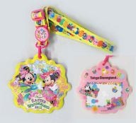 駿河屋 中古 ミッキー ミニー パスケース イエロー ピンク ディズニー イースターワンダーランド11 東京ディズニーランド限定 財布 パスケース