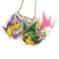 駿河屋 中古 2 ピカチュウ メガレックウザ メガミュウツーy ポケットモンスター ダイカットアクリルチャームコレクション メガポンチョを着た ピカチュウ ポケモンセンター限定 キーホルダー マスコット