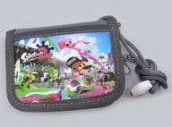 駿河屋 新品 中古 メインイラスト柄 Rf Wallet グレー Splatoon2 スプラトゥーン2 財布 パスケース