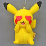 駿河屋 中古 ピカチュウ うれしい ピカチュウマニア カバンに付けられるでっかいぬいぐるみ しんぱい やるき うとうと うれしい つかれた ポケットモンスター サン ムーン キーホルダー マスコット