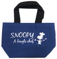 駿河屋 中古 8 スヌーピー ネイビー ランチバッグ サンリオ当りくじ Peanuts Snoopy 当りくじ ビーグルシェフ バック 袋類