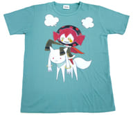 駿河屋 中古 ベベとキュゥべえ 劇団イヌカレーtシャツ ライトブルー メンズlサイズ 魔法少女まどか マギカ Madogatari展グッズ その他
