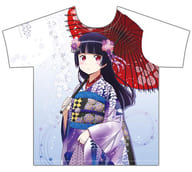 黒猫 描き下ろしフルグラフィックTシャツ ホワイト×パープル Lサイズ 「俺の妹がこんなに可愛いわけがない。」