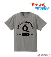 Qロゴ カレッジデザインTシャツ グレー メンズLサイズ 「ナナマル サンバツ」