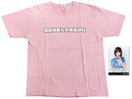 宮脇咲良(HKT48) 生誕記念Tシャツ＆生写真セット ピンク フリー(L)サイズ 2018年3月度グッズ