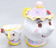 駿河屋 中古 ポット夫人とチップ Be Our Guestぬいぐるみセット 2体セット 美女と野獣 実写版 ディズニー ストア限定 ぬいぐるみ