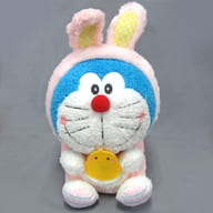 駿河屋 中古 ドラえもん にっこり ピンク うさもこbigぬいぐるみ19 ドラえもん ぬいぐるみ