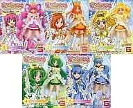 駿河屋 中古 全5種セット スマイルプリキュア プリンセスフォームキューティフィギュア トレーディングフィギュア