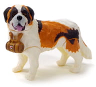 駿河屋 中古 シークレット2 セント バーナード 濃茶 茶 救助犬 チョコエッグ ペット動物コレクション 第3弾 トレーディングフィギュア