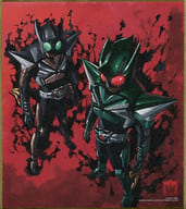 駿河屋 中古 10 仮面ライダーキックホッパー 仮面ライダーパンチホッパー 仮面ライダー 色紙art3 雑貨