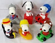 駿河屋 中古 スヌーピー 乗り物シリーズフィギュア 6体セット Snoopy 2003年マクドナルドハッピーセットプレミアム限定 ハッピーセット