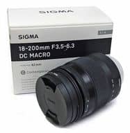 SIGMA 高倍率ズームレンズ 18-200mm F3.5-6.3 DC MACRO OS HSM (状態：説明書・レンズフード・キャップ1個欠品(代替品有)/レンズフィルター付)