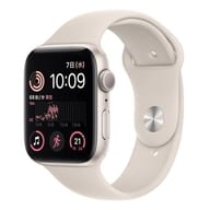 Apple Watch SE (第2世代) GPSモデル 44mm (スターライトアルミニウムケース/スターライトスポーツバンド) [MNJX3J/A]