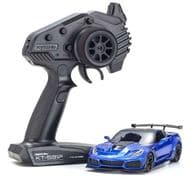 シボレー コルベット ZR1 レーシング LEDライトユニット付(エルクハートレイクブルーメタリック) 2.4GHz仕様 「ミニッツRWDシリーズ」 [32334BL]