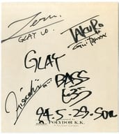 駿河屋 - 【買取】GLAY 直筆サイン色紙(ポリドール・レコード)(紙製品