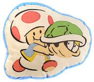 駿河屋 中古 キノピオ スーパーマリオ ファミリーライフ ダイカットクッション Nintendo Tokyo クッション 抱き枕 本体