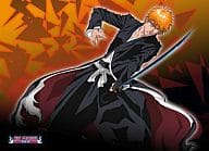 駿河屋 新品 中古 Bleach もふもふひざ掛け 黒崎一護柄 抱き枕カバー シーツ