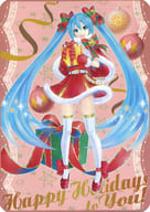 駿河屋 中古 ピンク ビッグブランケット 初音ミク クリスマス19 Vocaloid 抱き枕カバー シーツ