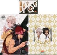 駿河屋 中古 薙切アリス 黒木場リョウ クリアファイル ステッカーセット みんなのくじ 食戟のソーマ くじ処ゆきひら F賞 クリアファイル