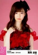 島崎遥香/上半身/AKB48 2016年2月度 net shop限定個別生写真 「2016.02」「赤ドレス」