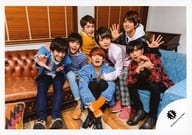 駿河屋 中古 関西ジャニーズjr 集合 7人 横型 全身 座り センター向井 正門両手パー 西畑振り向き ソファ ブラインド 関西ジャニーズjr 春のshow合戦 グッズ撮影 公式生写真 ジャニーズ